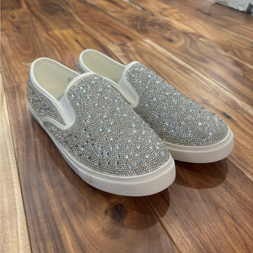BNWT Wedding Shoes - Sparkling Slip-On Sneakers